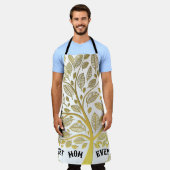 Moederdag goudboom van het leven beste mam ooit schort (Gedragen)