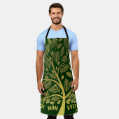 Moederdag goudboom van het leven beste mam ooit schort (Gedragen)