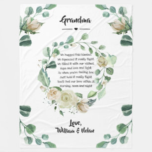 Moederdag Grandma Grammy Nana van kleinkinderen Fl Fleece Deken