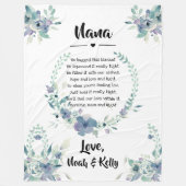 moederdag Grandma Grammy Nana van kleinkinderen Fleece Deken (Voorkant)