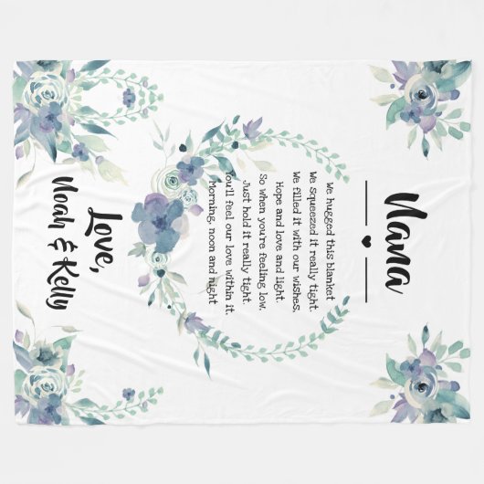 moederdag Grandma Grammy Nana van kleinkinderen Fleece Deken (Voorkant (Horizontaal))