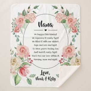 moederdag Grandma Grammy Nana van kleinkinderen Sherpa Deken