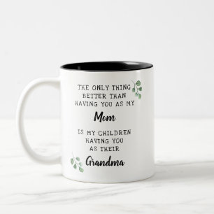 moederdag Grandma Photo Gift Tweekleurige Koffiemok