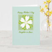 Moederdag groene kaart (Gele Bloem)