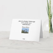 Moederdag Groet van Little Red Bird Kaart (Achterkant)