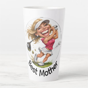 Moederdag grote golf Latte-mok Latte Mok