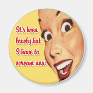 moederdag Happy Houseechtgenote Funny Retro Magnet Magneet