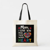 Moederdag "Hart Puzzel" Canvas tas (Achterkant)