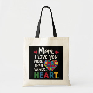 Moederdag "Hart Puzzel" Canvas tas