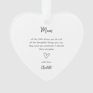 Moederdag Hart Sieraad Ornament