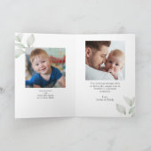 Moederdag hartvormige foto collage groen kaart (Binnen)