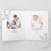 Moederdag Heart Collage Floral Greenery Kaart (Binnen)