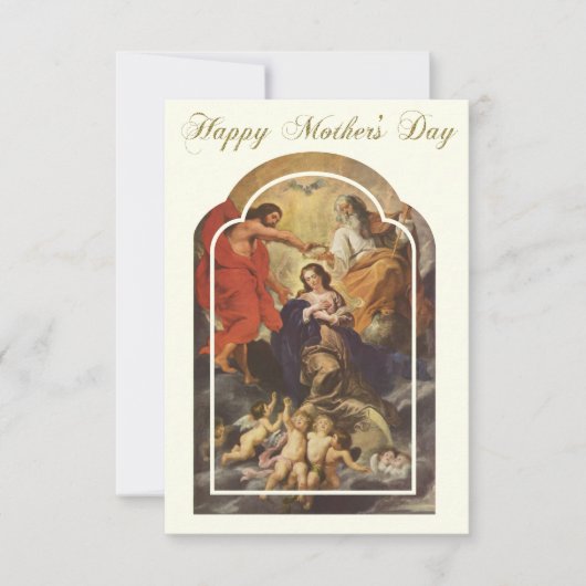 Moederdag Heilige Kaart met Scriptversie Verse (Voorkant)