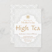 Moederdag High Tea Uitnodiging (Voorkant / Achterkant)