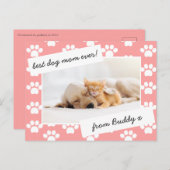 moederdag hond mam foto briefkaart (Voorkant / Achterkant)