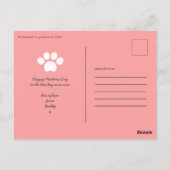 moederdag hond mam foto briefkaart (Achterkant)