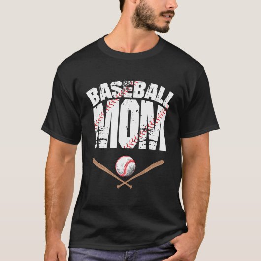 Moederdag honkbal t-shirt (Voorkant)