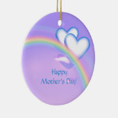 Moederdag hoog hart keramisch ornament (Rechts)