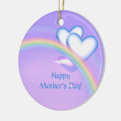 Moederdag hoog hart keramisch ornament (Links)