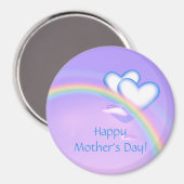 Moederdag hoog hart magneet (Voorkant / Achterkant)