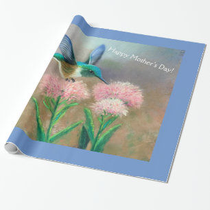 Moederdag Hummingbird Gift Wrap Cadeaupapier