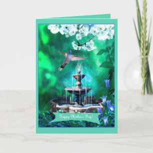 Moederdag Hummingbird in Sacred Garden Kaart