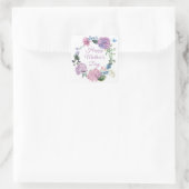 Moederdag Hydrangea Elegante bloemenvakantie Vierkante Sticker (Tas)