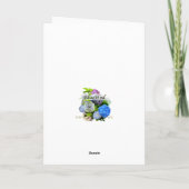 Moederdag Hydrangea fotokaart voor oma Kaart (Achterkant)