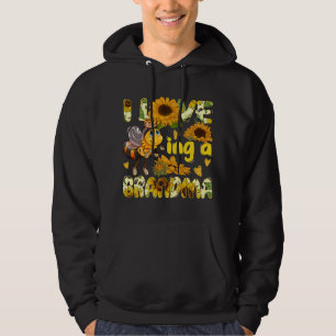 Moederdag Ik hou ervan om een oma zonnebloembij te Hoodie