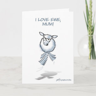 Moederdag: "Ik hou van schapen, mama! Kaart