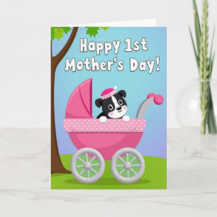 Moederdag Illustratiekaart met Hondje Kaart