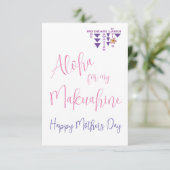 Moederdag in Hawaiian Olelo (Staand voorkant)