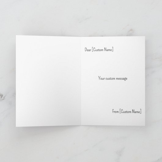 Moederdag Invitation - Dame met bruin Pet Bedankkaart (Binnen)