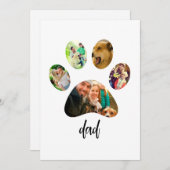 Moederdag is geen vadersdag, maar Vaderdag Hond Pa Feestdagenkaart (Voorkant / Achterkant)