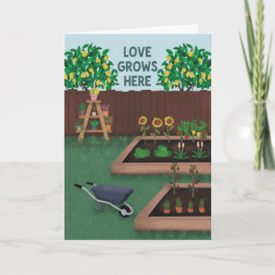 Moederdag is vervangen door Vaderdag: Liefde Groei Kaart