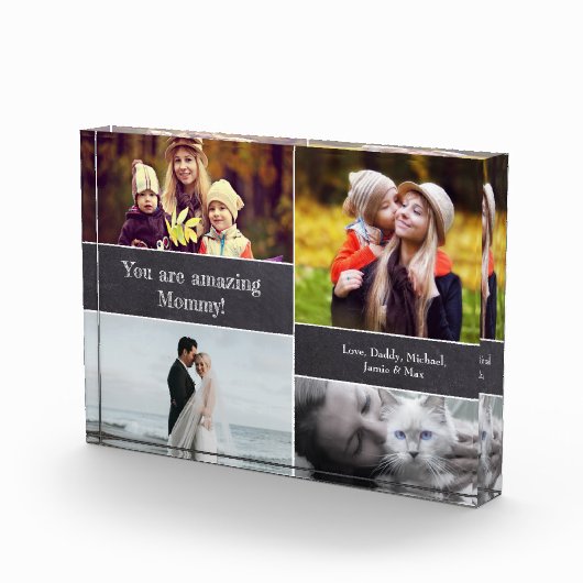 Moederdag Je bent een geweldige mama fotocollage Fotoblokken (Rechts)