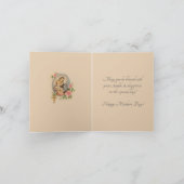 Moederdag Jesus Mary Roses Rosary Kaart (Binnen)