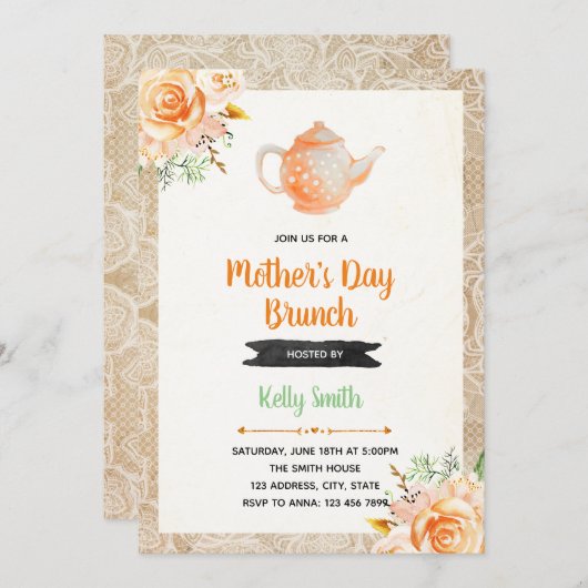 Moederdag Kaart (Voorkant / Achterkant)