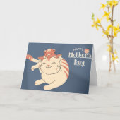 Moederdag kaart (Gele Bloem)