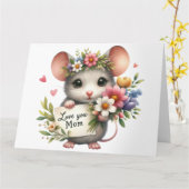  Moederdag Kaart (Gele Bloem)