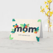 Moederdag kaart (Gele Bloem)