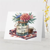 Moederdag Kaart (Gele Bloem)