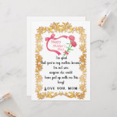 Moederdag Kaart (Voorkant / Achterkant in situ)