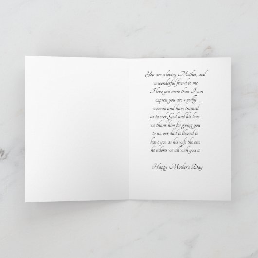 Moederdag kaart (Binnen)