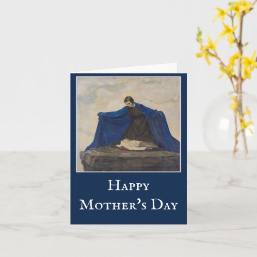 Moederdag kaart (Gele Bloem)