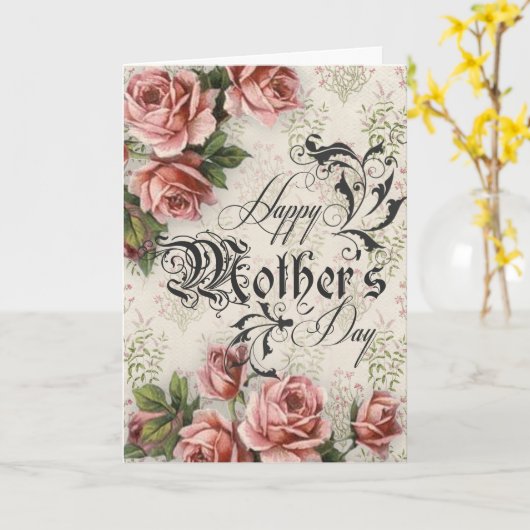 Moederdag Kaart (Gele Bloem)