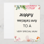 Moederdag kaart (Voorkant / Achterkant)