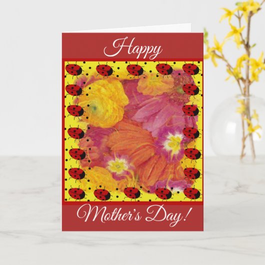Moederdag Kaart (Gele Bloem)
