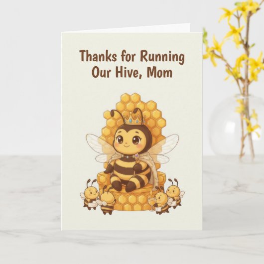 Moederdag Kaart (Gele Bloem)