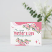 Moederdag kaart afdrukbaar, Moederdag kaart (Staand voorkant)